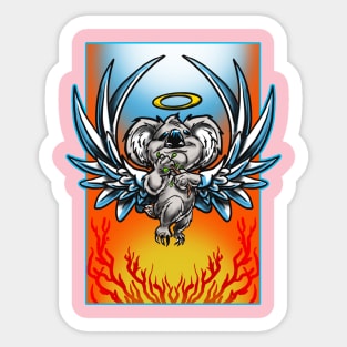 Koala Angel Sticker